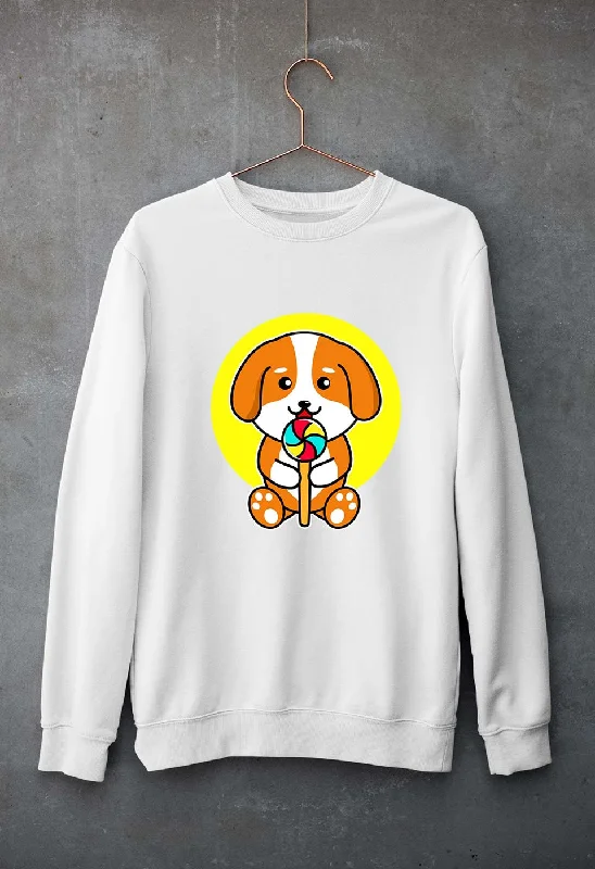 Puppy Unisex Sweatshirt for Men/Women Hoodie with Elastic Cuffs Stretchable Comfortable