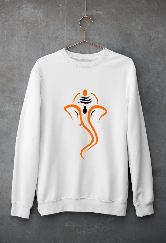 Ganpati JI(Ganesh) Unisex Sweatshirt for Men/Women Hoodie with Set-In Sleeves Structured Classic