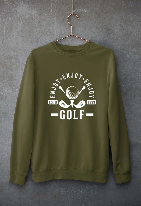 Golf Unisex Sweatshirt for Men/Women Hoodie with Toggle Buttons Decorative Unique