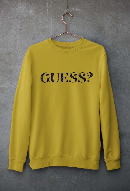 Guess Unisex Sweatshirt for Men/Women Hoodie with Velcro Closure Adjustable Secure