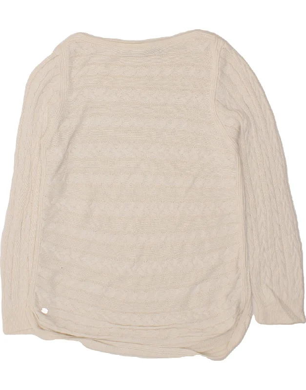 RALPH LAUREN Womens Boat Neck Jumper Sweater UK 18 XL White Stretchy Elastic Breathable RALPH LAUREN Womens Boat Neck Jumper Sweater UK 18 XL White Stretchy Elastic Breathable
