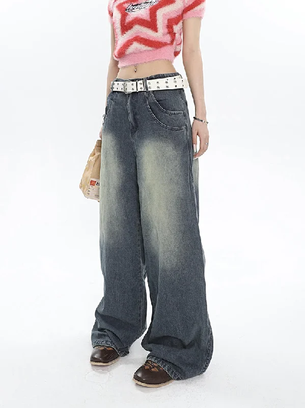 Lexis Denim Blue Retro Straight Wide-leg High Waist Jeans Pants Stylish High-Waist Jeans Lexis Denim Blue Retro Straight Wide-leg High Waist Jeans Pants Stylish High-Waist Jeans