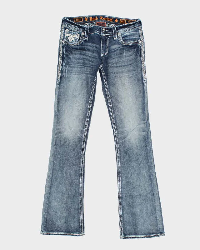 Y2k 00s Rock & Republic Jeans - W32 L34 Chic Dark-Wash Skinny Jeans