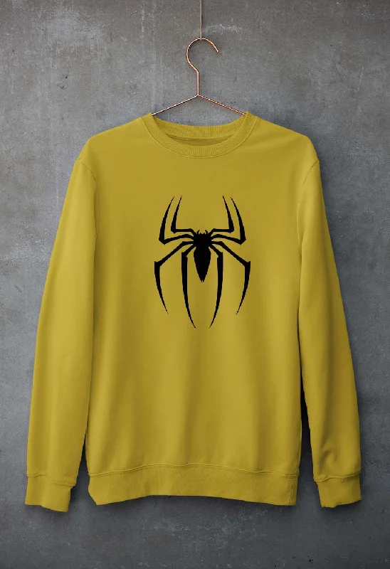 Spiderman Unisex Sweatshirt for Men/Women Hoodie with Frayed Bohemian Relaxed