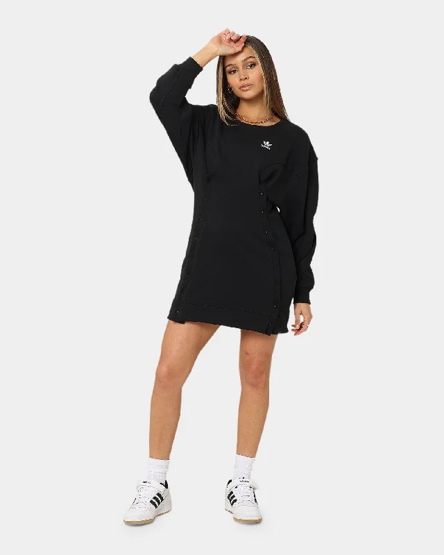 Adidas Women's Always Originals Sweater Dress Black Casual Formal Business