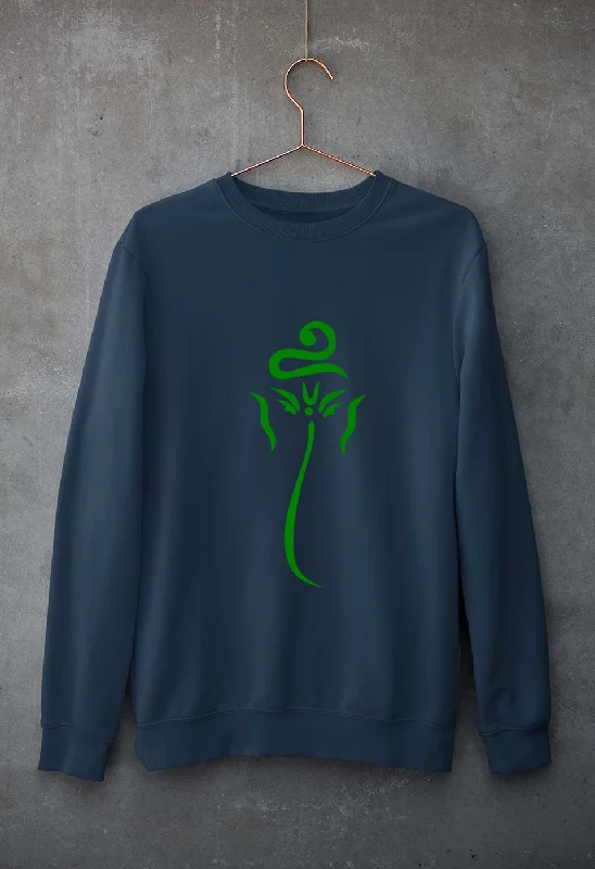 Ganpati JI(Ganesh) Unisex Sweatshirt for Men/Women Hoodie with Rolled Sleeves Casual Relaxed