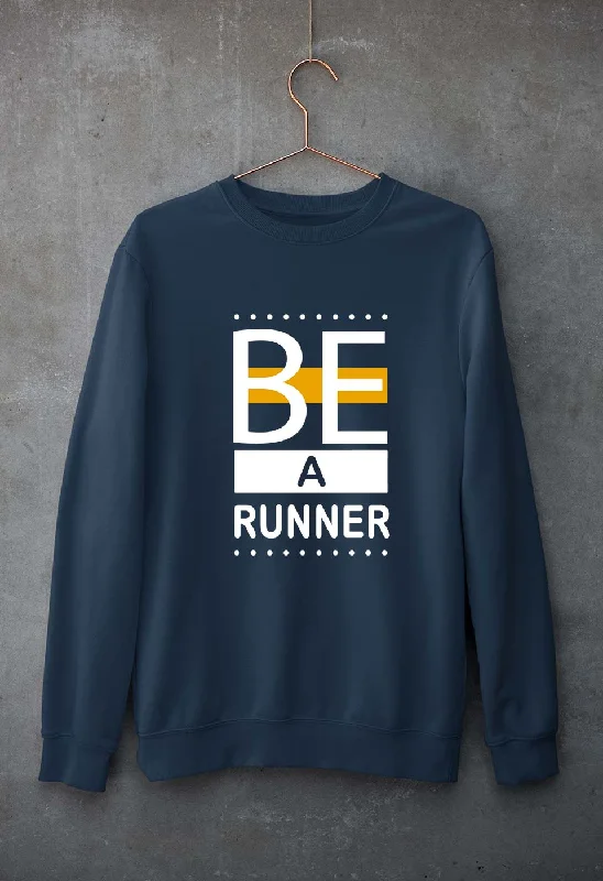 Runner Running Unisex Sweatshirt for Men/Women Hoodie with Hem Raw Edge Edgy Unfinished