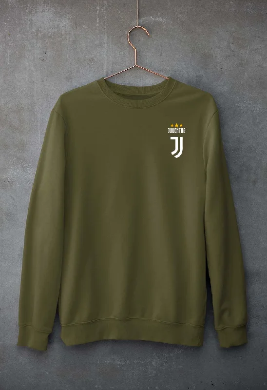 Juventus Logo Unisex Sweatshirt for Men/Women Hoodie with Mock Neck Collared Structured