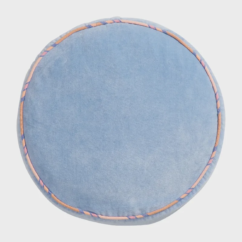 Sage and Clare Castilo Round Velvet Cushion - Blue Jean Fashionable Slouchy Fit Jeans Sage and Clare Castilo Round Velvet Cushion - Blue Jean Fashionable Slouchy Fit Jeans