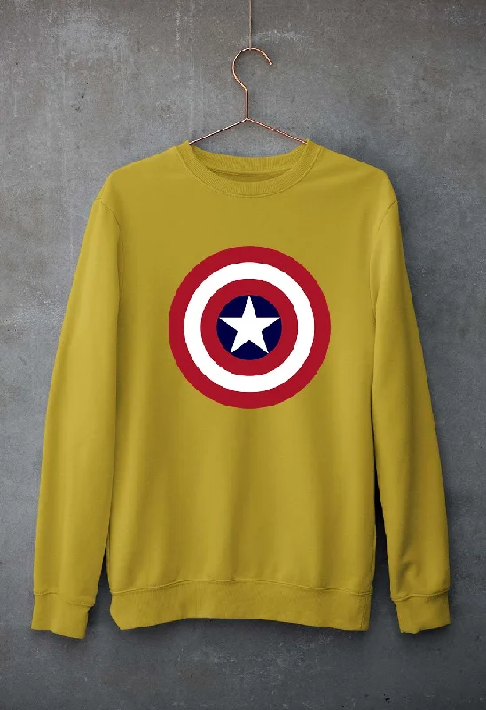 Captain America Unisex Sweatshirt for Men/Women Hoodie with Belted Waist Structured Tailored