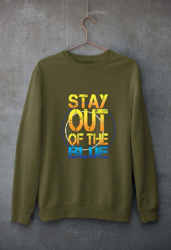 PUBG Stay Out Of The Blue Unisex Sweatshirt for Men/Women Hoodie with Exposed Zipper Edgy Industrial PUBG Stay Out Of The Blue Unisex Sweatshirt for Men/Women Hoodie with Exposed Zipper Edgy Industrial