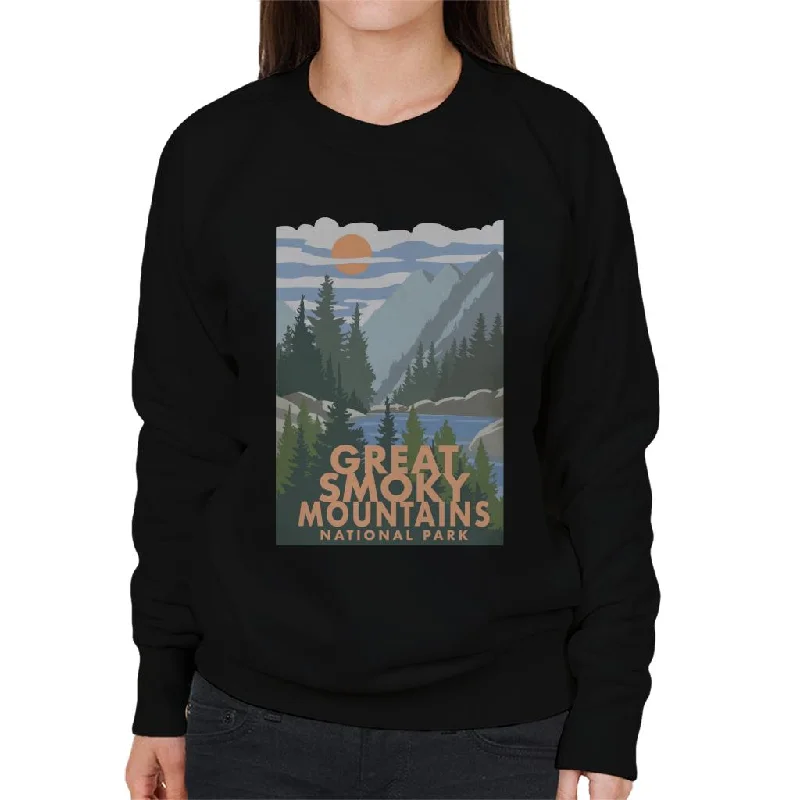 US National Parks Great Smoky Mountains Women's Sweatshirt Hoodie with Sequins Glamorous Eye-catching