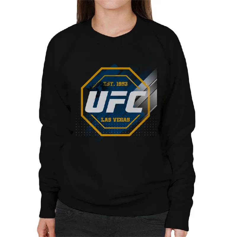 UFC Octagon Streak Logo Women's Sweatshirt Hoodie Jacket Zipper Layering