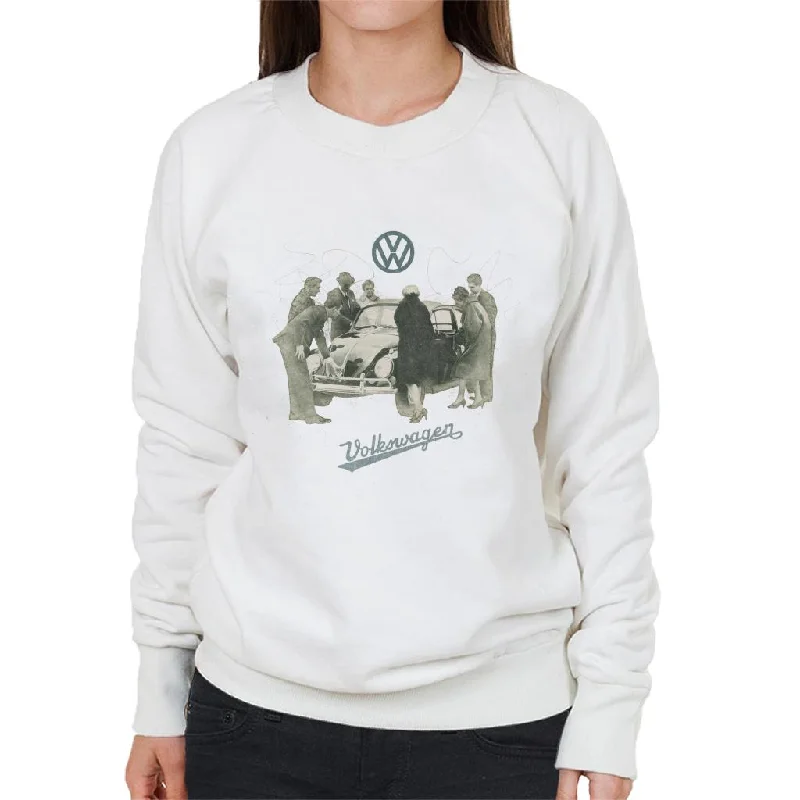 Volkswagen Beetle Admiration Women's Sweatshirt Hoodie with Crew Neck Simple Timeless