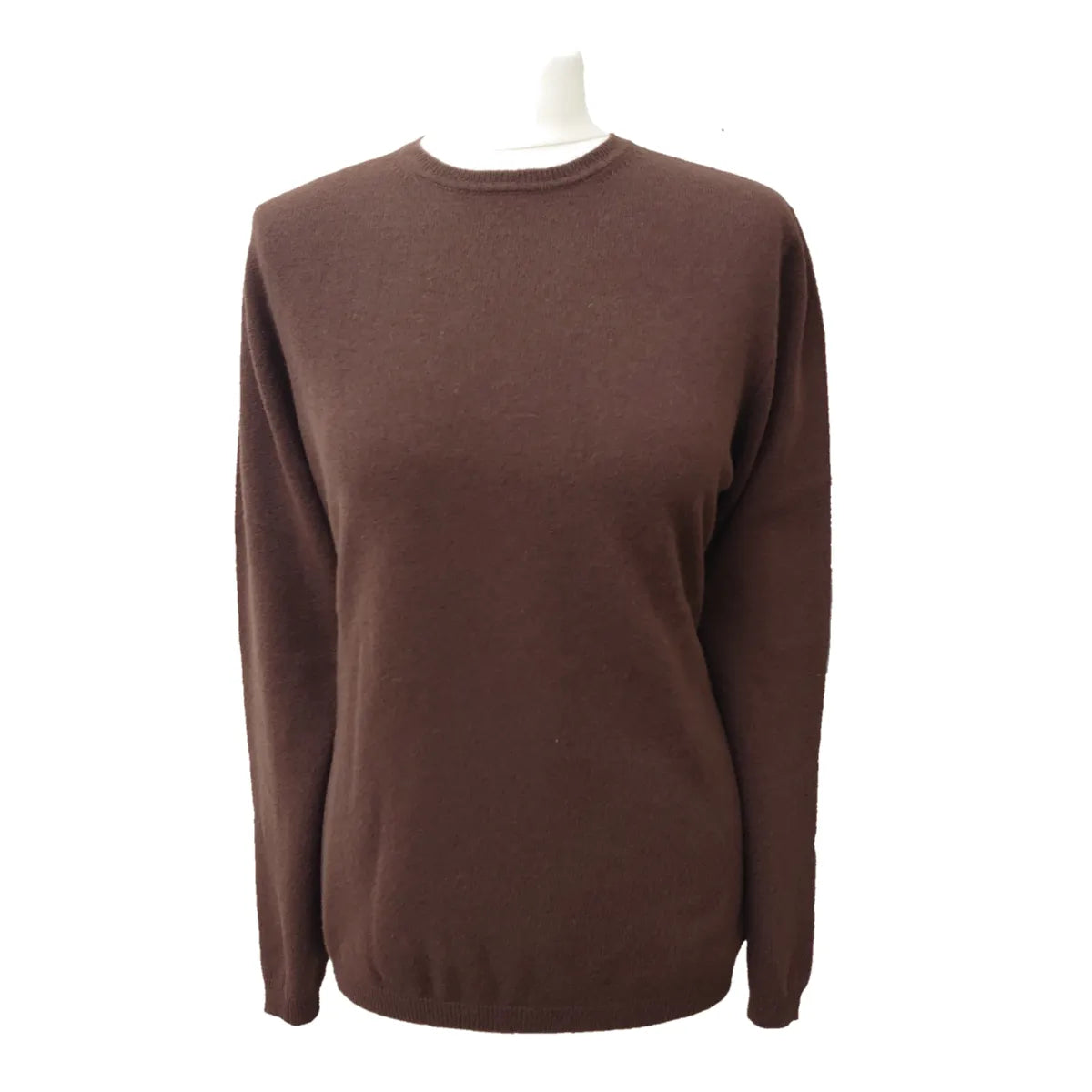Cashmere Round Neck Jumper Chenille Blend Fleece Blend Nylon Blend