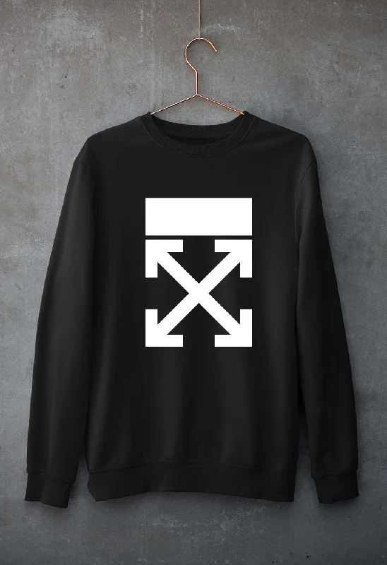 Off-white Unisex Sweatshirt for Men/Women Hoodie with Illustration Artistic Creative