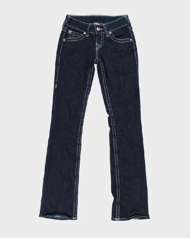 Y2k 00s True Religion Jeans - W26 L34 Fashionable Cropped Denim Jeans