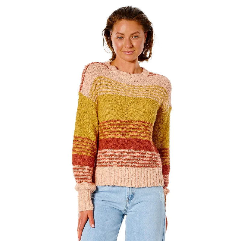 Drifter Jumper in Peach Seamless Knitted Crochet