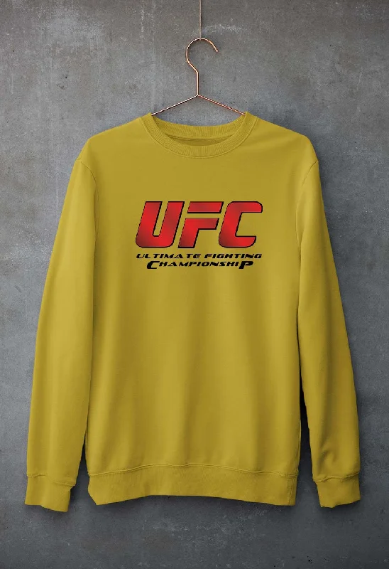 UFC Unisex Sweatshirt for Men/Women Hoodie with Hem Raw Edge Edgy Unfinished