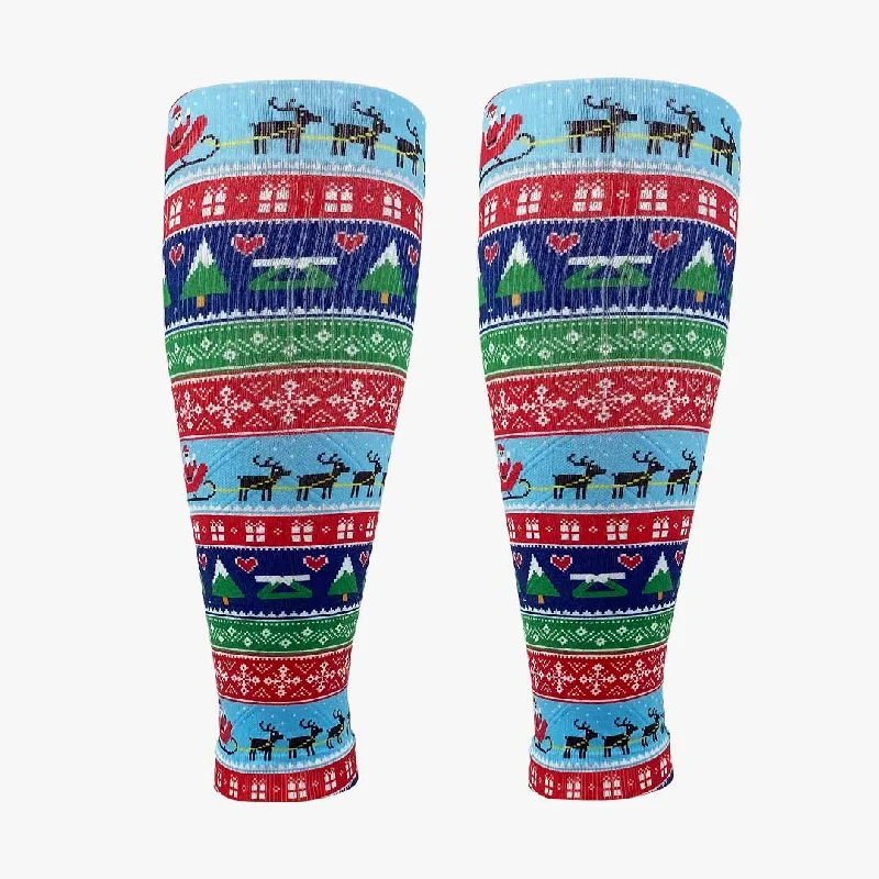 Ugly Santa Sweater Compression Leg Sleeves Oversized Loose Flowy