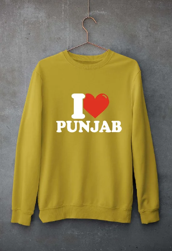 I Love Punjab Unisex Sweatshirt for Men/Women Hoodie Dress Longline Feminine