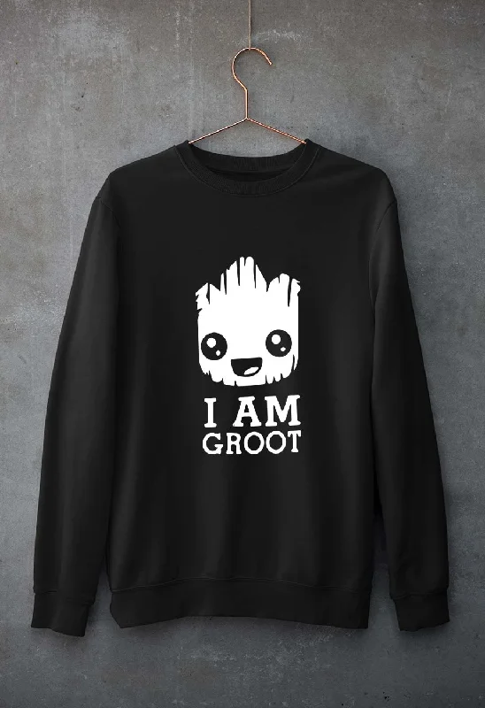 Groot Unisex Sweatshirt for Men/Women Hoodie with Metallic Shiny Futuristic