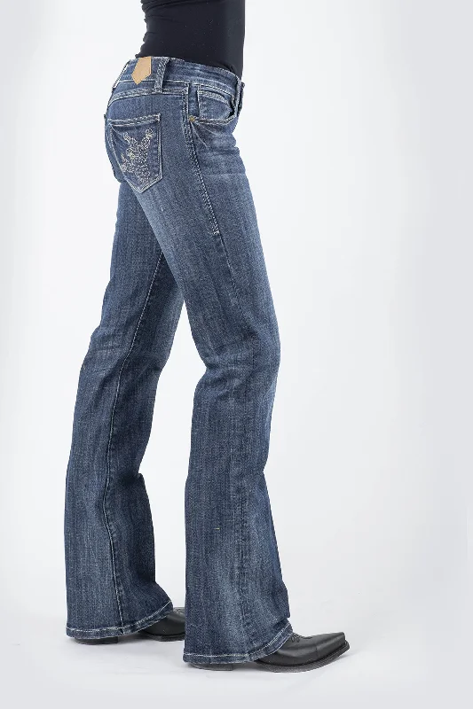 WOMENS CACTUS EMBROIDERY BACK POCKET DETAIL ROSIE FIT JEANS Trendy Colored Denim Jeans WOMENS CACTUS EMBROIDERY BACK POCKET DETAIL ROSIE FIT JEANS Trendy Colored Denim Jeans