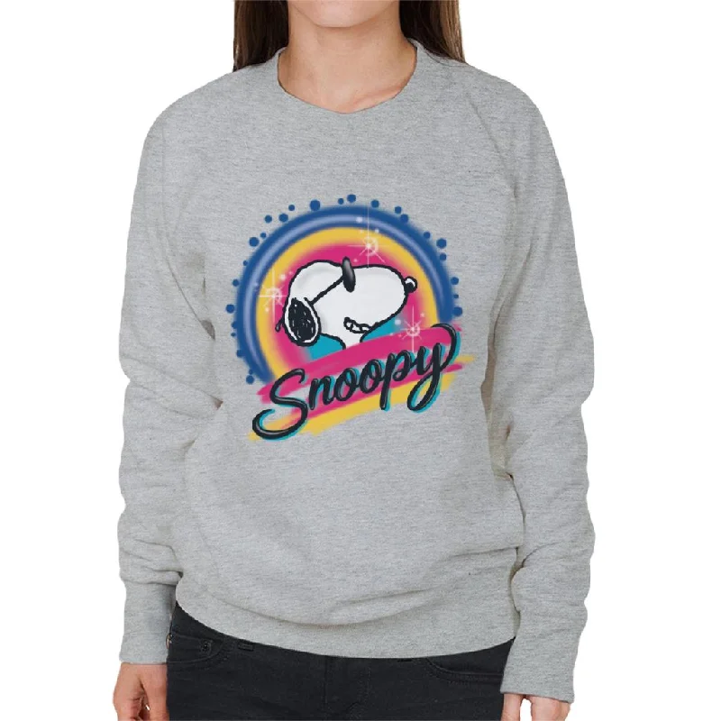 Peanuts Snoopy Wearing Sunglasses Colourful Women's Sweatshirt Hoodie with Zipper Versatile Modern Peanuts Snoopy Wearing Sunglasses Colourful Women's Sweatshirt Hoodie with Zipper Versatile Modern