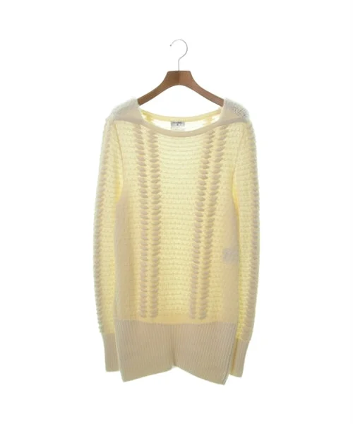 CHANEL Sweaters Ribbed Striped Patterned