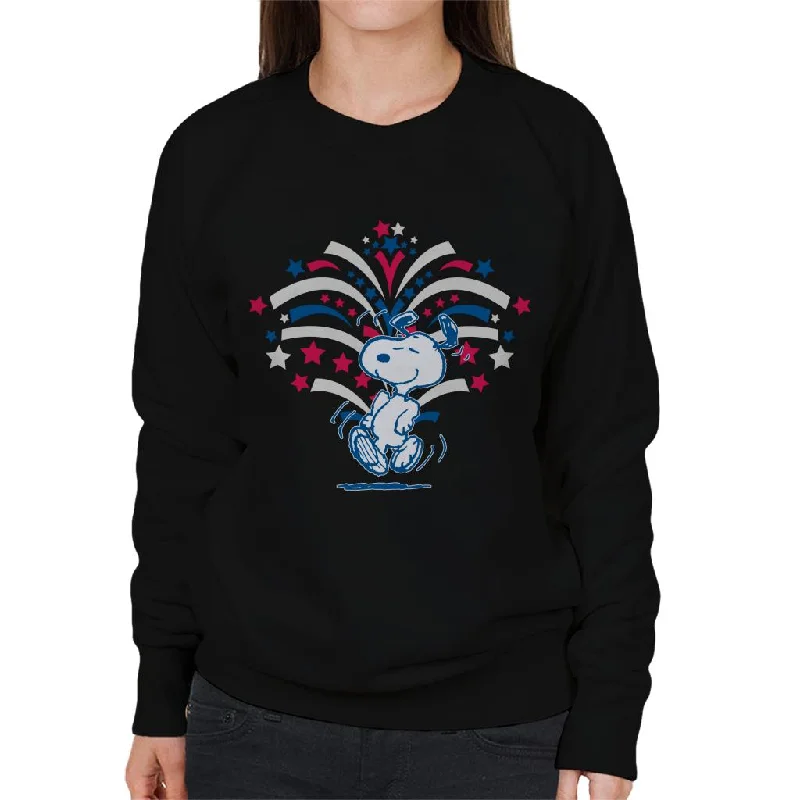 Peanuts Snoopy American Celebrations Women's Sweatshirt Hoodie with Lace Feminine Delicate Peanuts Snoopy American Celebrations Women's Sweatshirt Hoodie with Lace Feminine Delicate