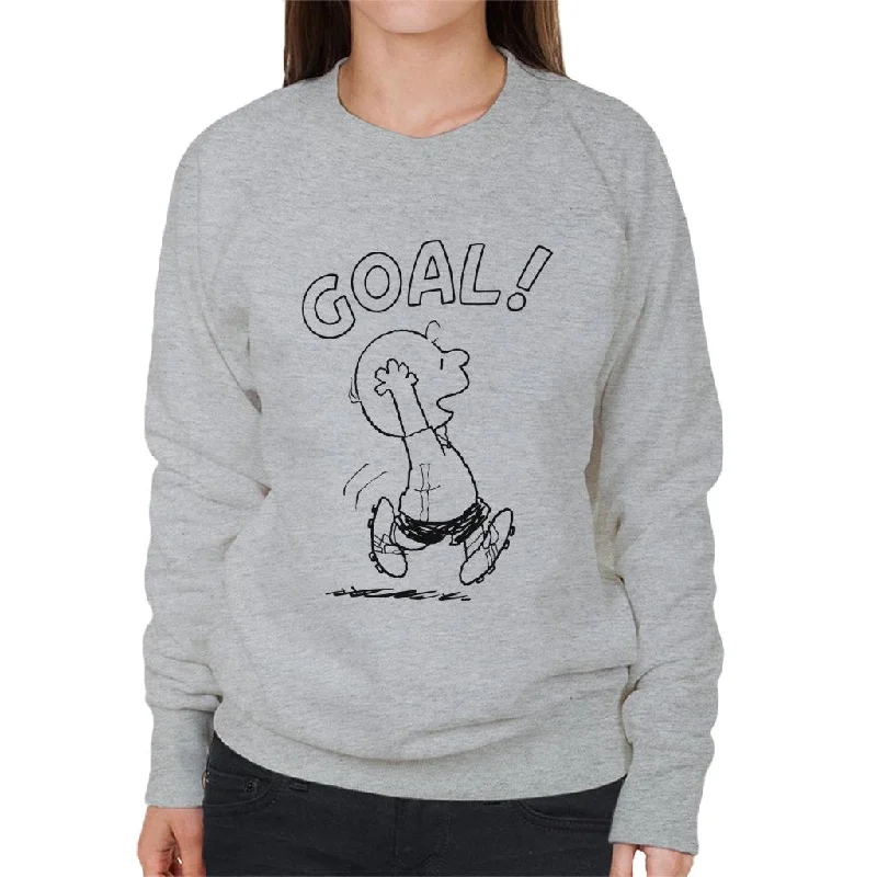 Peanuts Football Charlie Brown Goal Women's Sweatshirt Hoodie with Hidden Zipper Minimalist Clean Peanuts Football Charlie Brown Goal Women's Sweatshirt Hoodie with Hidden Zipper Minimalist Clean