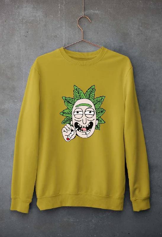 Rick and Morty Unisex Sweatshirt for Men/Women Hoodie with Puffed Sleeves Voluminous Trendy