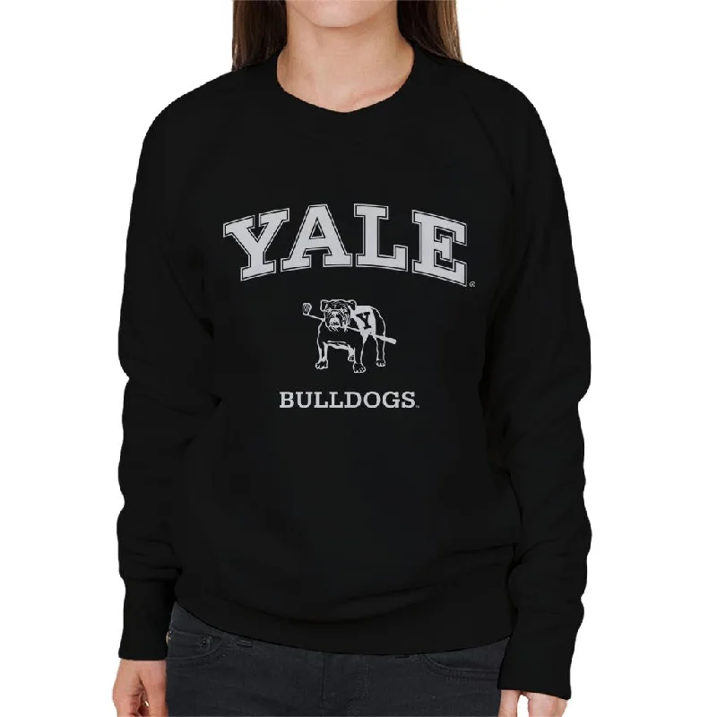 Yale University Bulldogs Women's Sweatshirt Hoodie Dress Longline Feminine