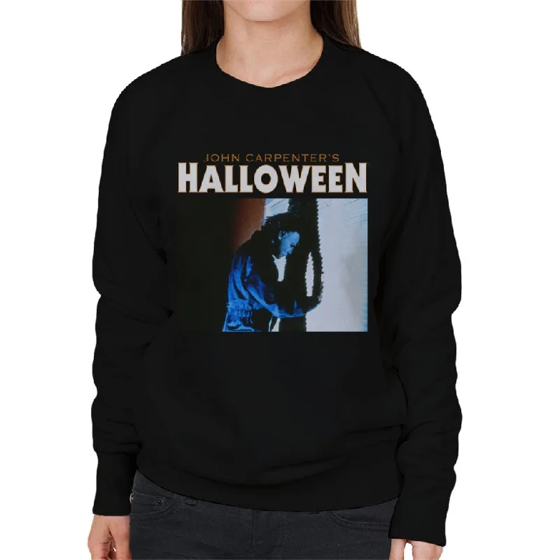 Halloween Michael Myers Shadow In The Night Women's Sweatshirt Hoodie with Full-Zip Functional Layering