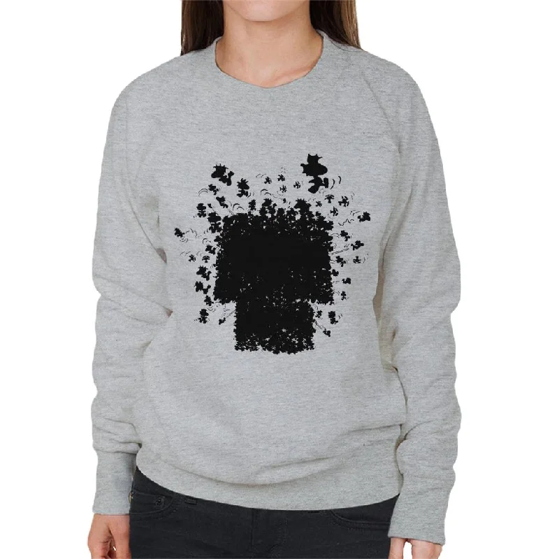 Peanuts Snoopy Woodstock Kennel Women's Sweatshirt Hoodie with Distressed Vintage Worn Peanuts Snoopy Woodstock Kennel Women's Sweatshirt Hoodie with Distressed Vintage Worn