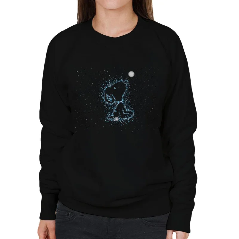 Peanuts Snoopy Astronomical Outline Women's Sweatshirt Hoodie with Button Classic Timeless Peanuts Snoopy Astronomical Outline Women's Sweatshirt Hoodie with Button Classic Timeless