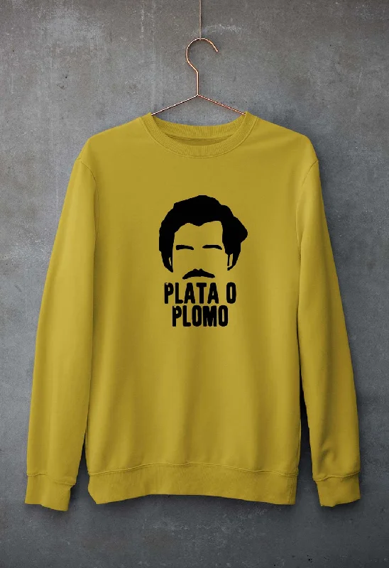 Narcos Plata O Plomo Unisex Sweatshirt for Men/Women Hoodie with Hem Ribbing Snug Secure