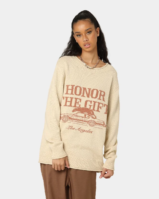 Honor The Gift HTG Pack Sweater Cream Sweater Knitwear Pullover