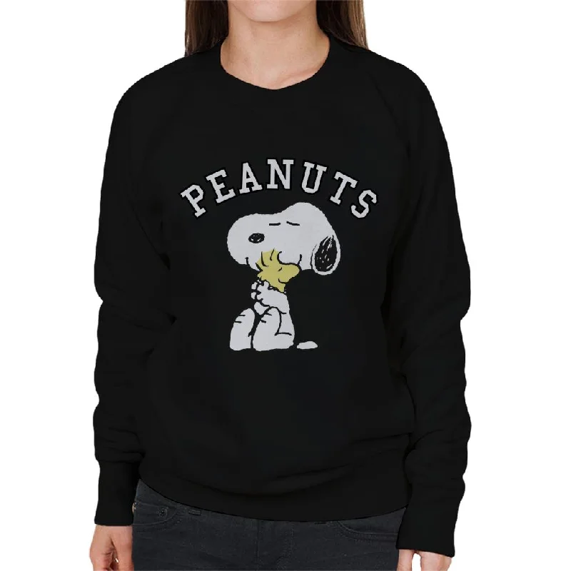 Peanuts Snoopy Hugs Woodstock Women's Sweatshirt Hoodie with Hem Lace Feminine Delicate Peanuts Snoopy Hugs Woodstock Women's Sweatshirt Hoodie with Hem Lace Feminine Delicate