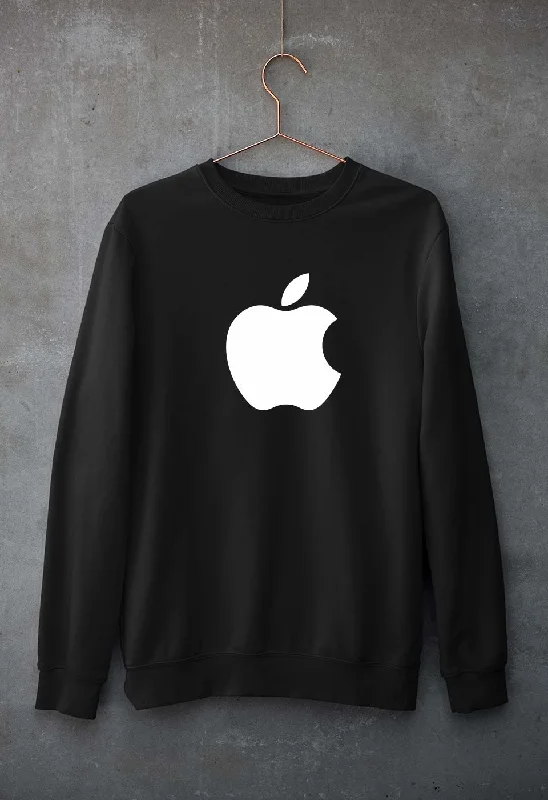 Apple Unisex Sweatshirt for Men/Women Hoodie with Puffed Sleeves Voluminous Trendy