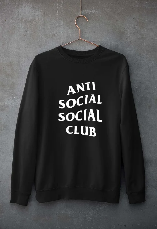 Anti Social Social Club Unisex Sweatshirt for Men/Women Hoodie with Drop Shoulder Relaxed Streetwear