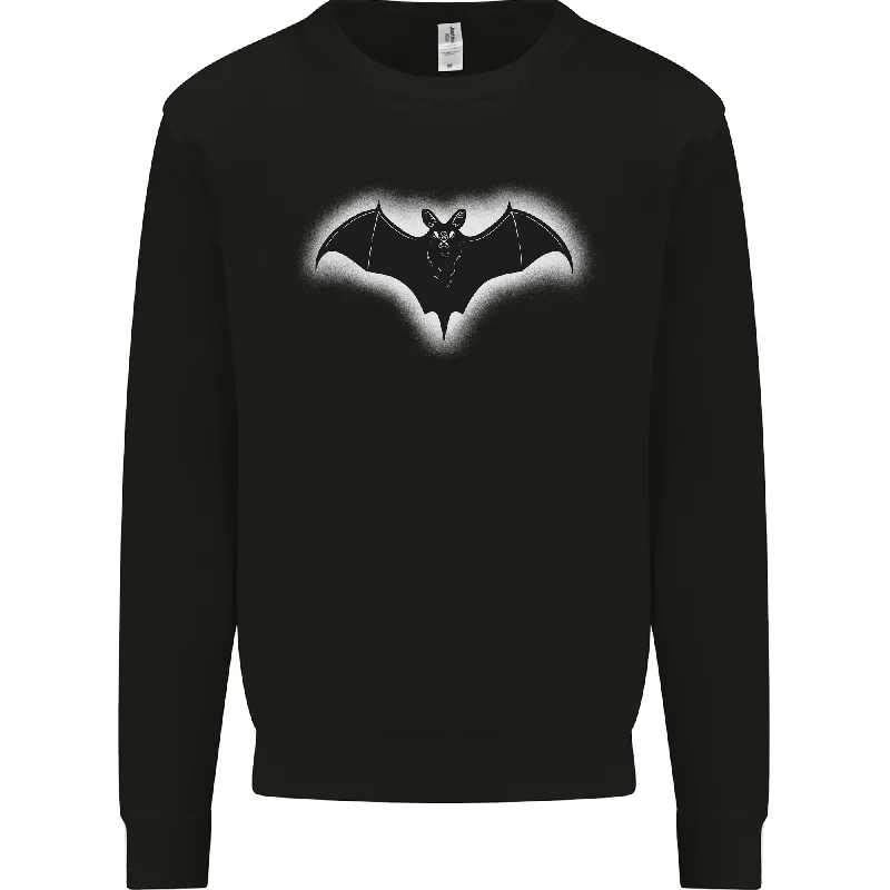 A Glowing Bat Vampires Halloween Mens Sweatshirt Jumper Hoodie with Ribbed Hem Stretchable Secure A Glowing Bat Vampires Halloween Mens Sweatshirt Jumper Hoodie with Ribbed Hem Stretchable Secure