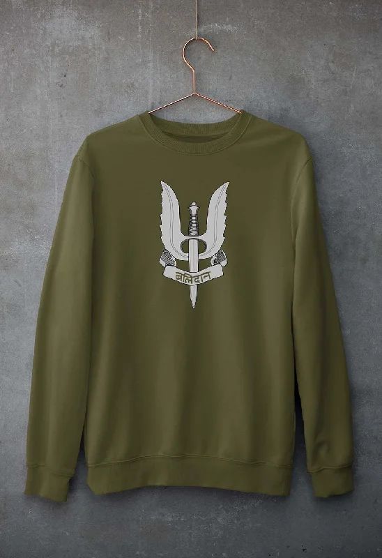 Balidaan Army Unisex Sweatshirt for Men/Women Hoodie with Crew Neck Simple Timeless