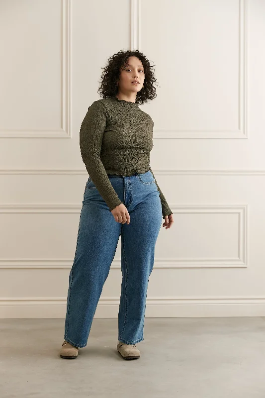 Jeans jambe droite souple - 7022 Chic Ripped Jeans