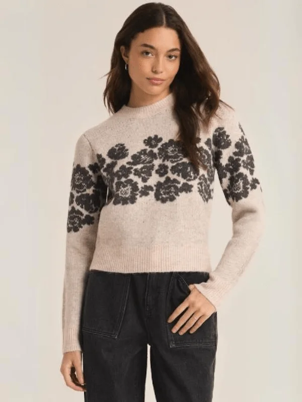 Marisol Flora Sweater Polka Dot Checkered Tartan