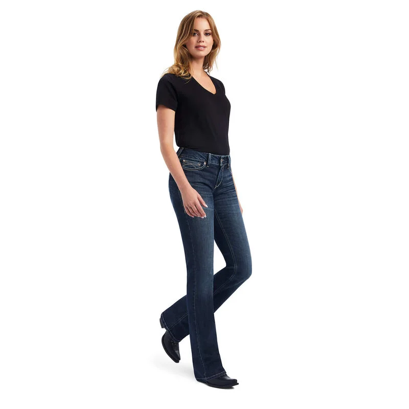 Ariat Women's R.E.A.L. Estella Boot Cut Jean Casual Distressed Skinny Jeans