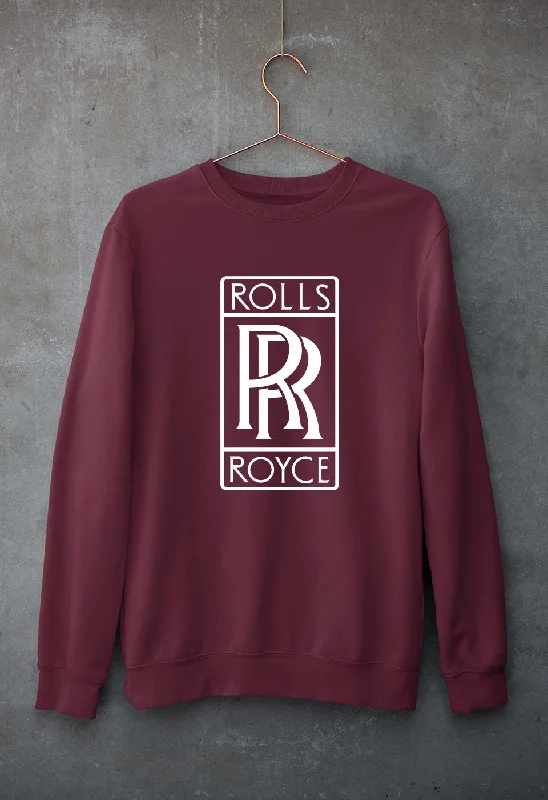Rolls Royce Unisex Sweatshirt for Men/Women Hoodie with Hem Frayed Vintage Worn