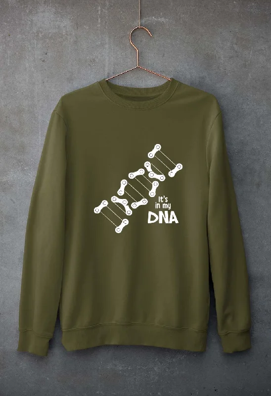 Cycling DNA Unisex Sweatshirt for Men/Women Hoodie with Cropped Fit Short Trendy