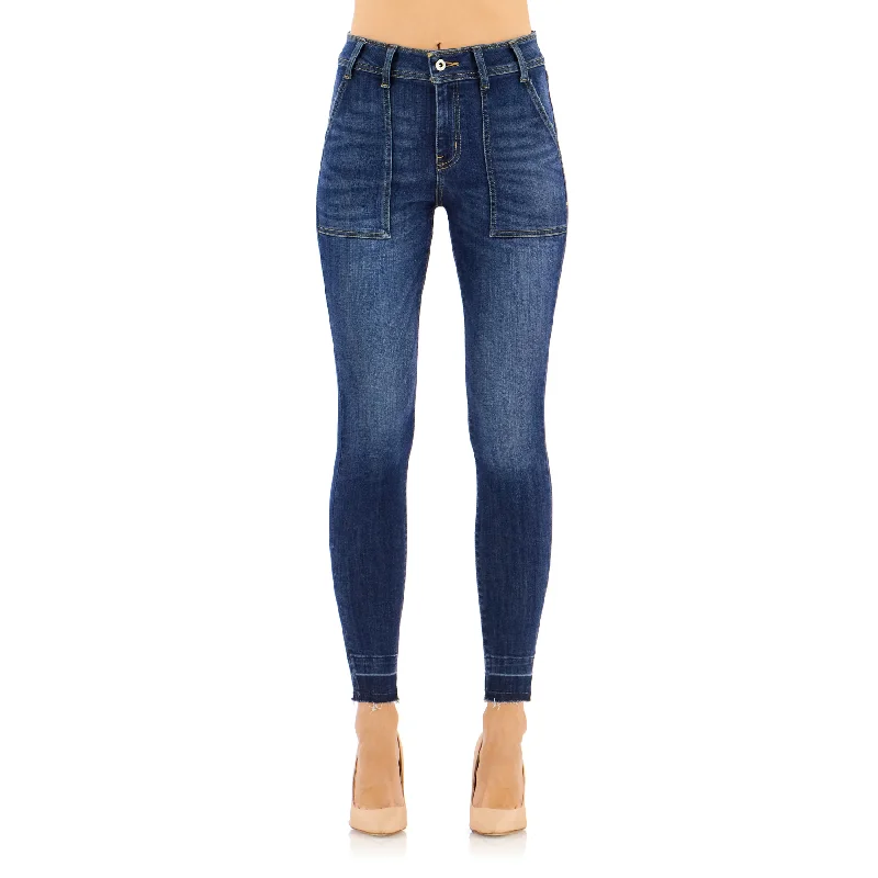 The Trucker Jeans Stylish High-Waist Skinny Denim