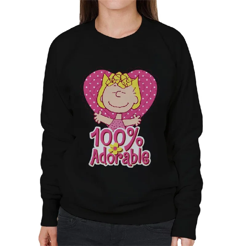 Peanuts Sally Brown Pink And Adorable Women's Sweatshirt Hoodie Sweatshirt Pullover